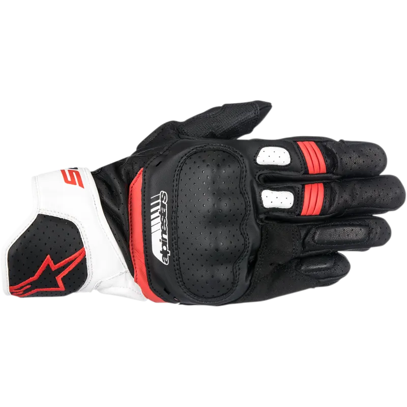 Alpinestars SP-5 Motorcycle Short Leather Gloves
